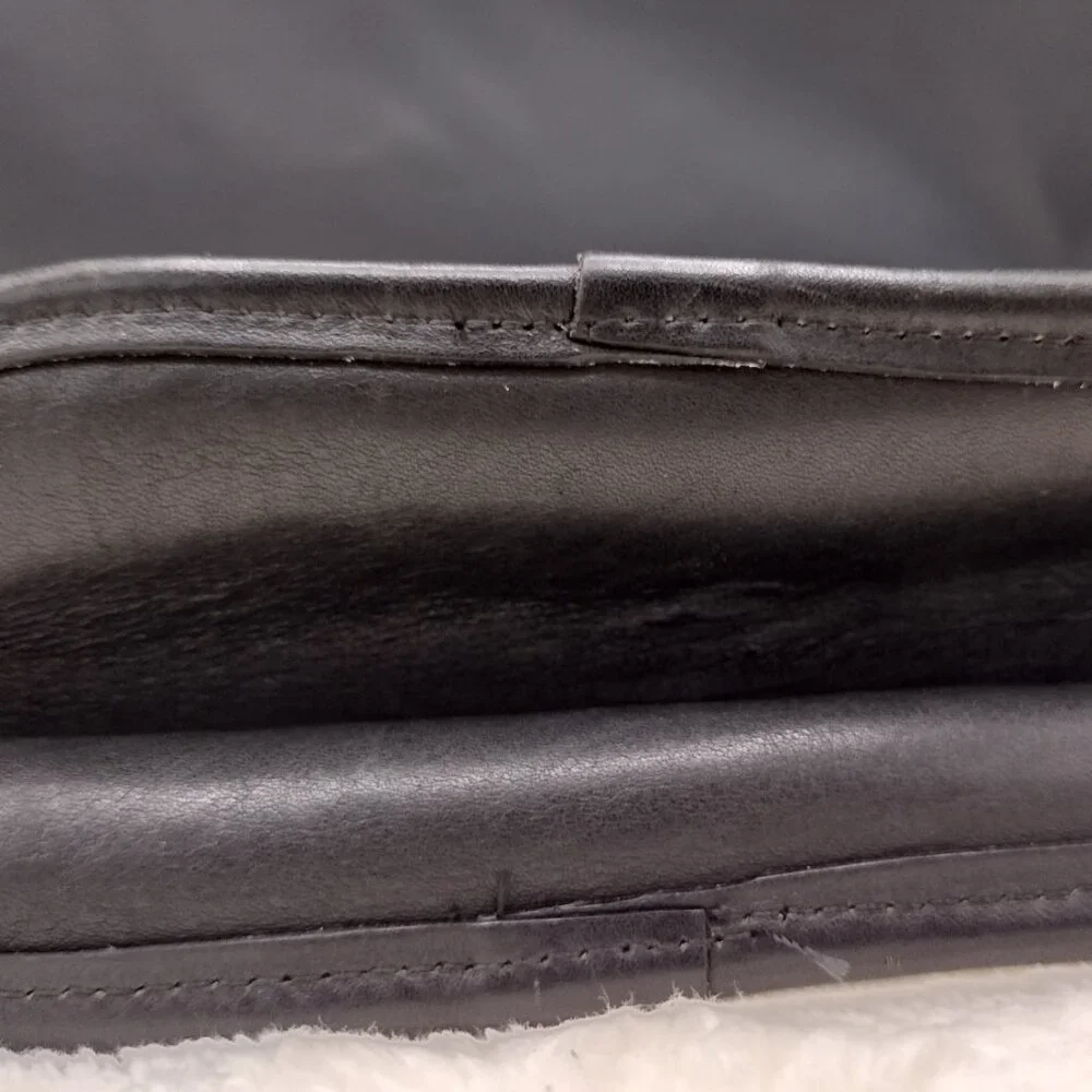 Vintage Coach Black Style 9935 Style /Hadley Zip Top zipper closure/Front PKT - Picture 10 of 16